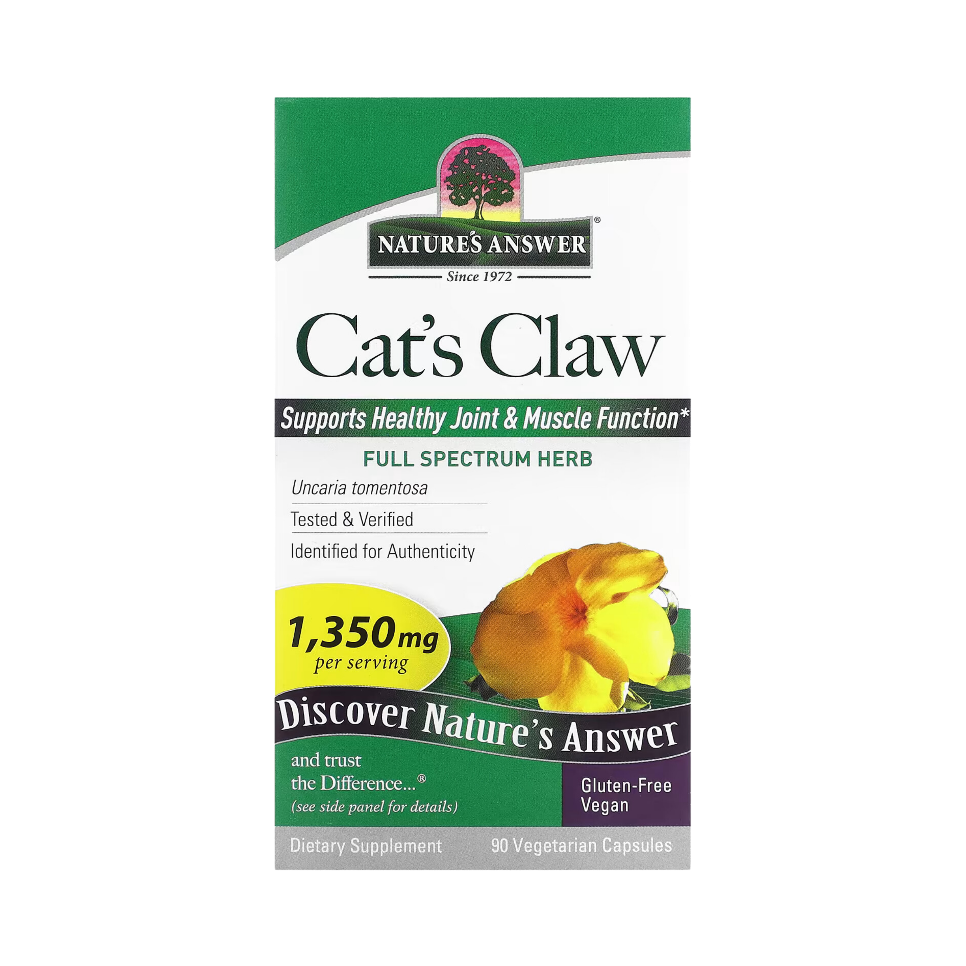 Nature’s Answer - Cat's Claw Inner Bark, 90 Capsules