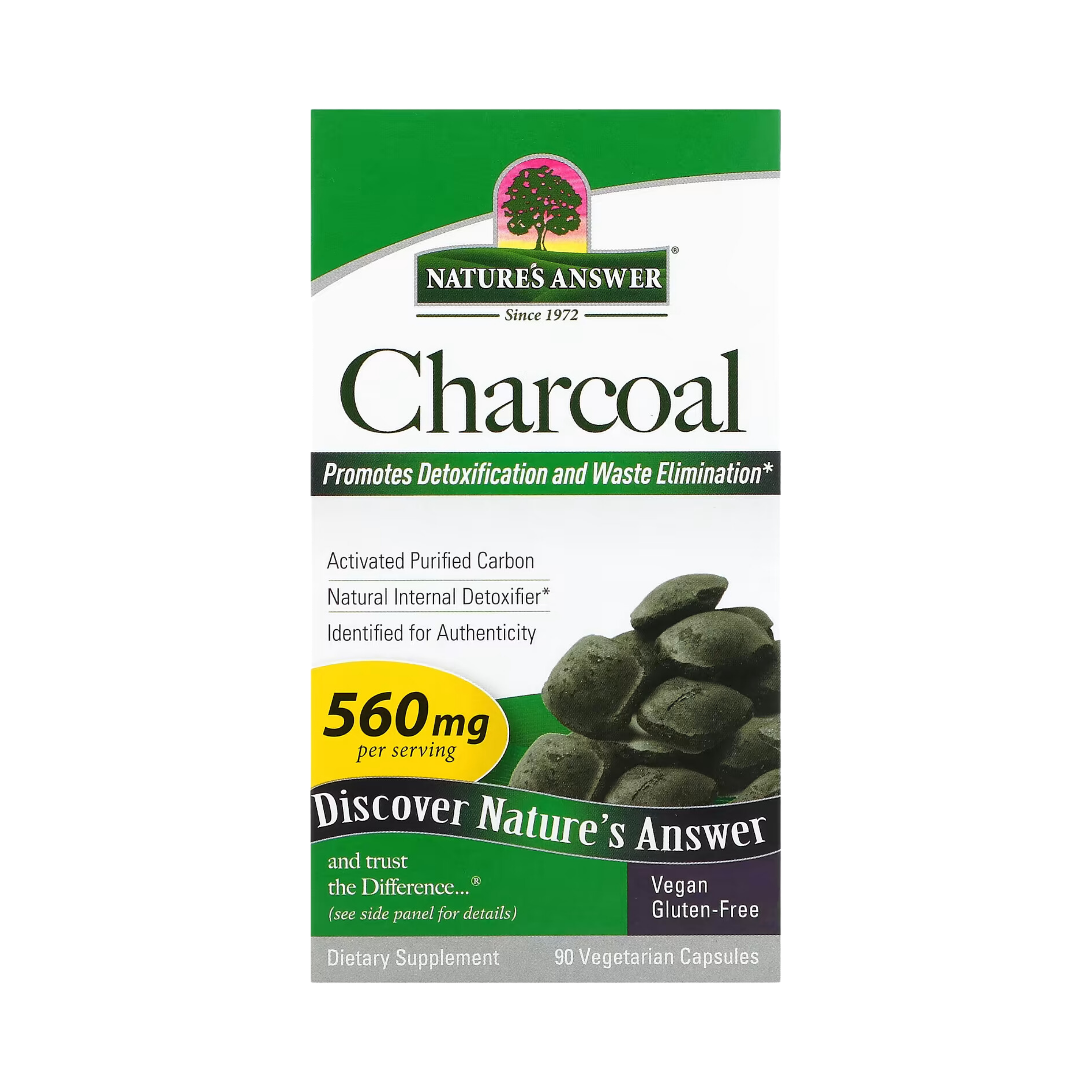 Nature’s Answer - Charcoal, 90 Capsules