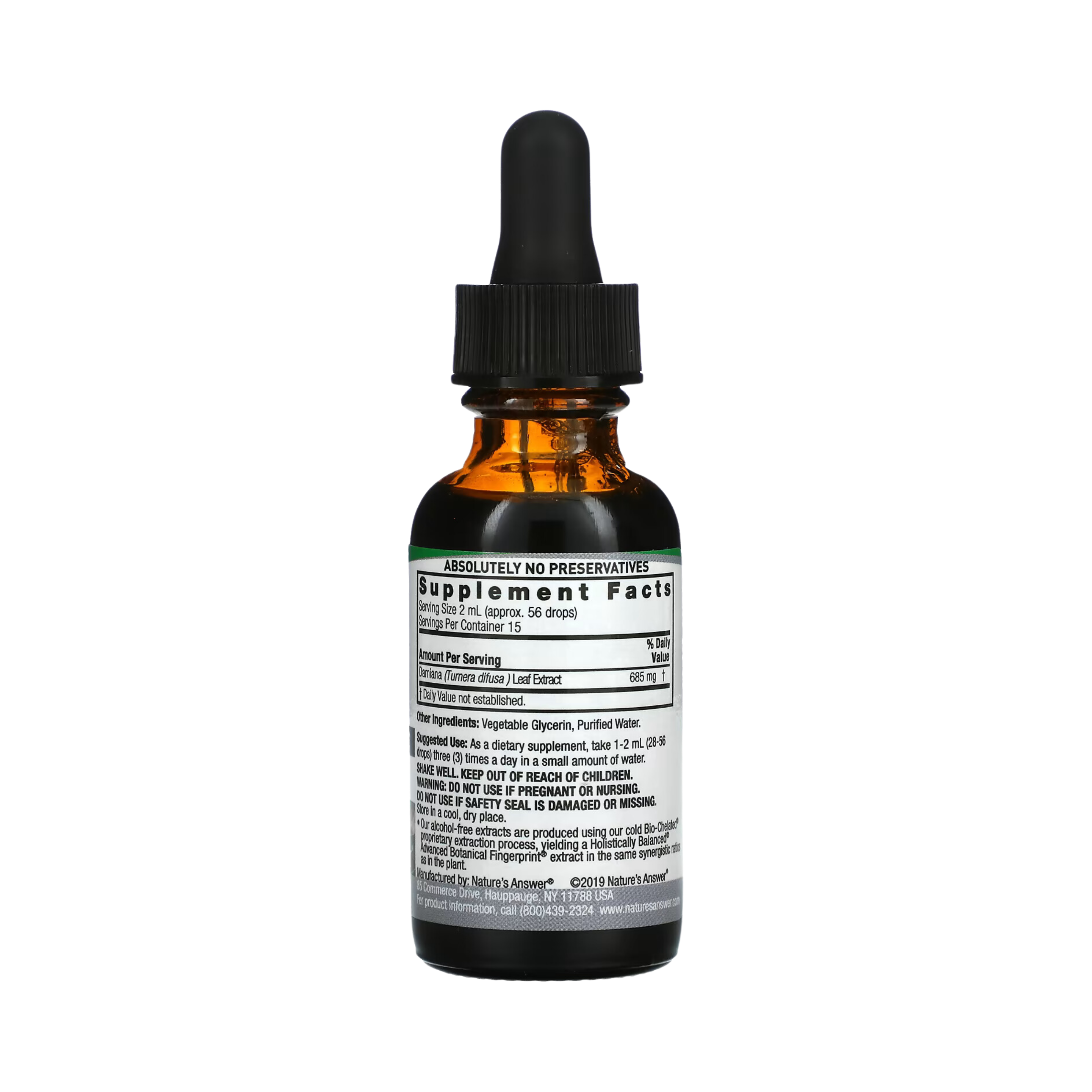 Nature’s Answer - Damiana Leaves Alcohol Free Extract, 1 Oz