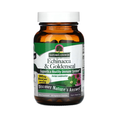 Nature's Answer - Echinacea & Goldenseal, 60 Vegetarian Capsules