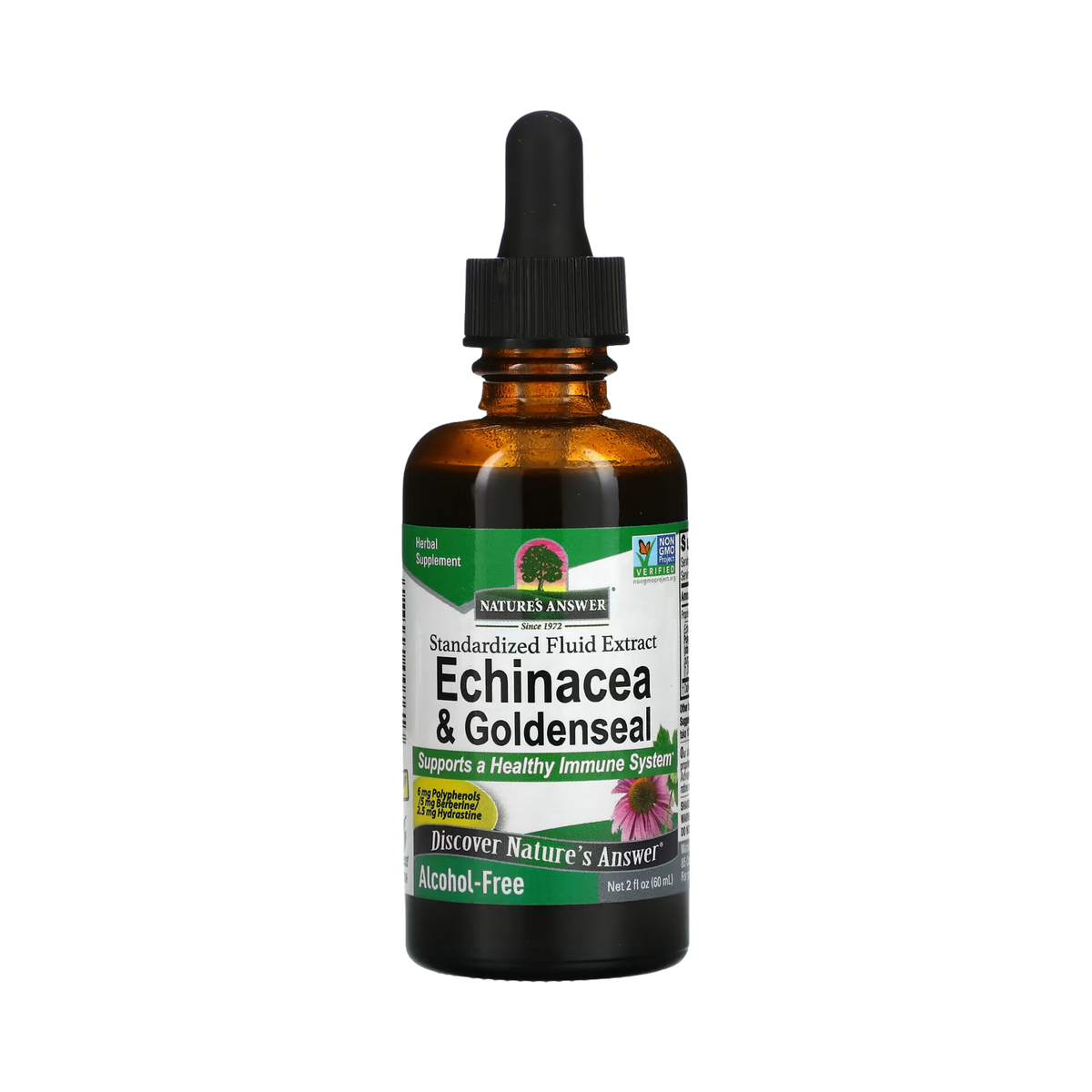 Nature’s Answer - Echinacea-Goldenseal Alcohol Free Extract, 2 Oz