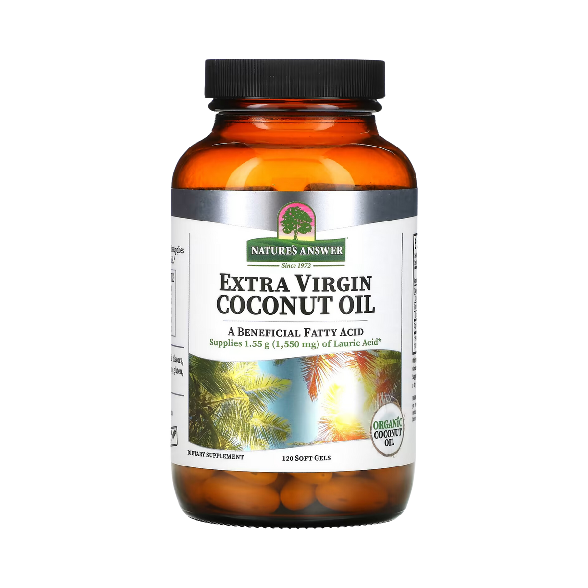 Nature’s Answer - Organic Extra Virgin Coconut Oil, 120 Softgels