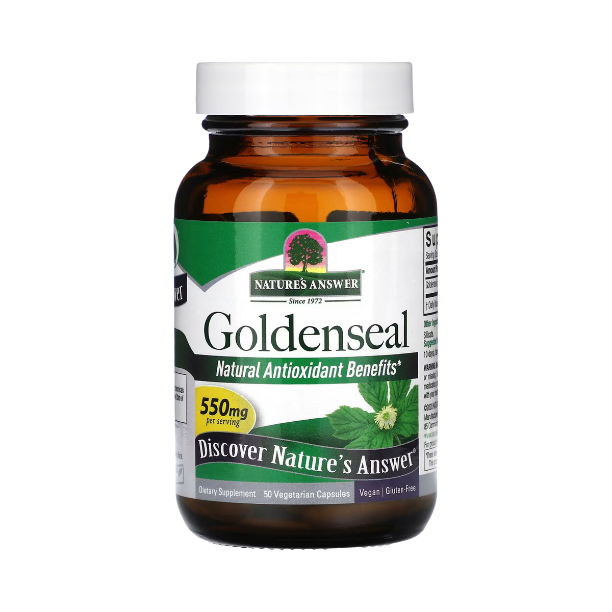 Nature's Answer - Goldenseal Root, 50 Vegetarian Capsules