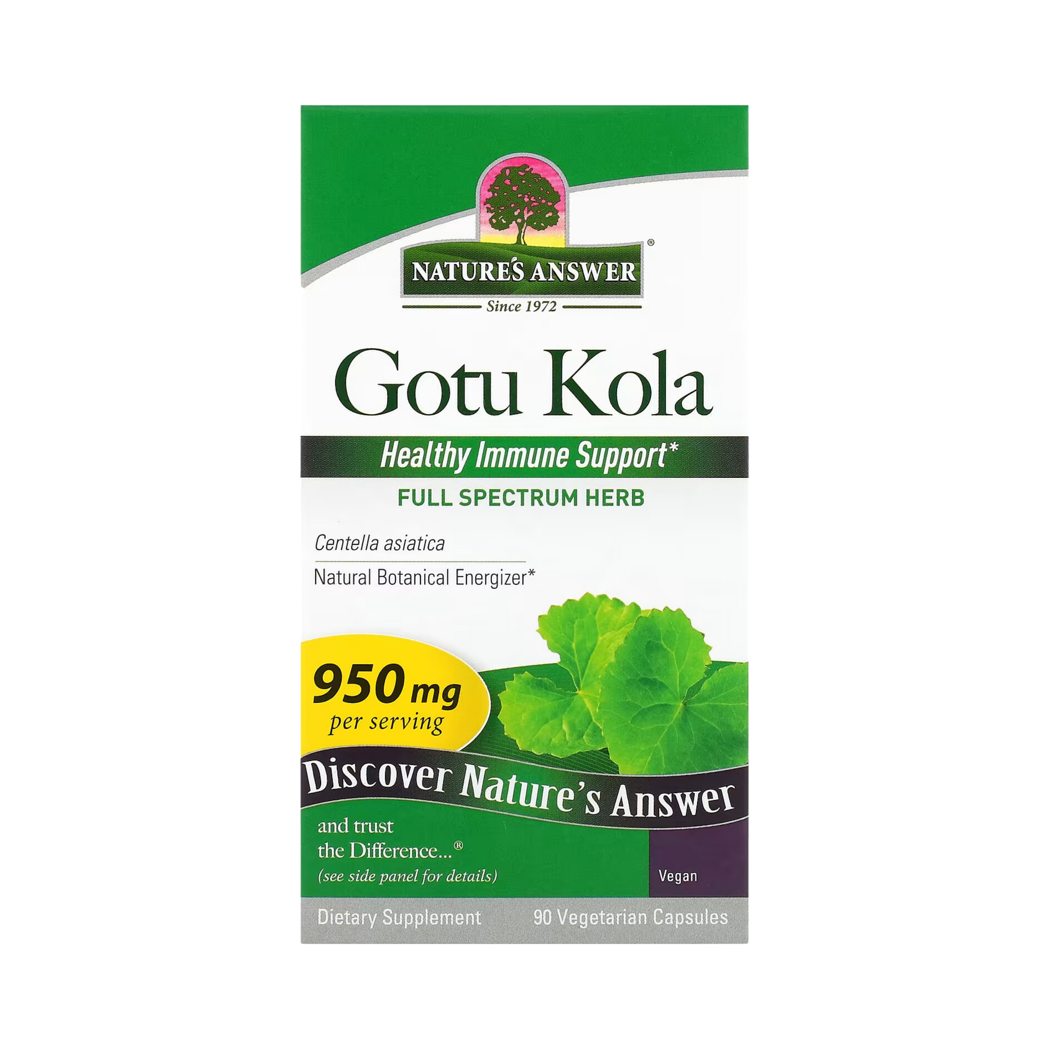 Nature’s Answer - Gotu-Kola Herb, 90 Capsules