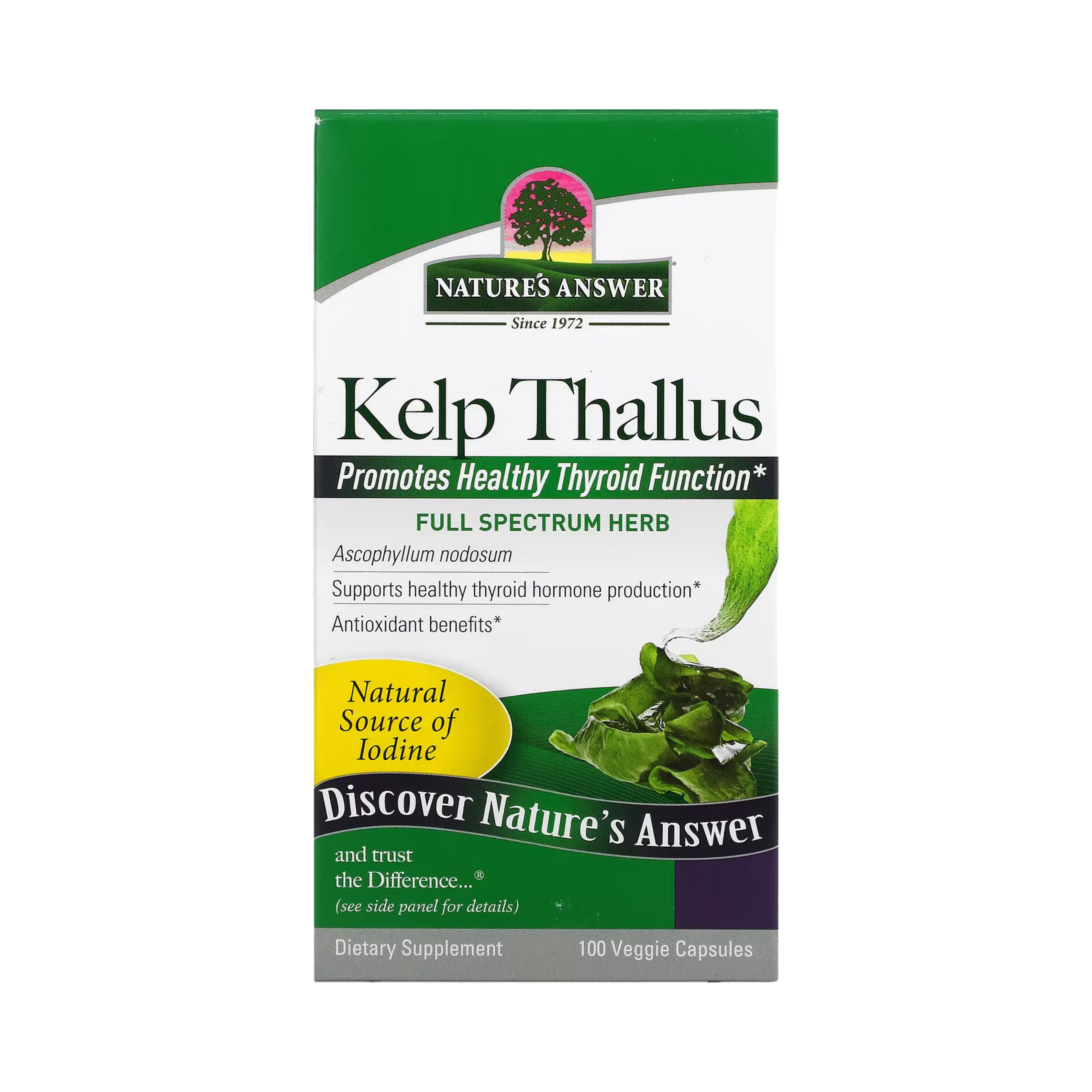 Nature’s Answer - Kelp Thallus, 100 Capsules