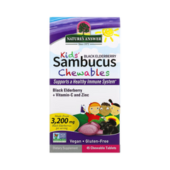 Nature's Answer - Kid's Sambucus Chewables, Black Elderberry, 45 Chewable Tablets