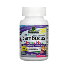 Nature's Answer - Kid's Sambucus Chewables, Black Elderberry, 45 Chewable Tablets