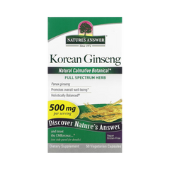 Nature’s Answer - Korean Ginseng Root, 50 Capsules