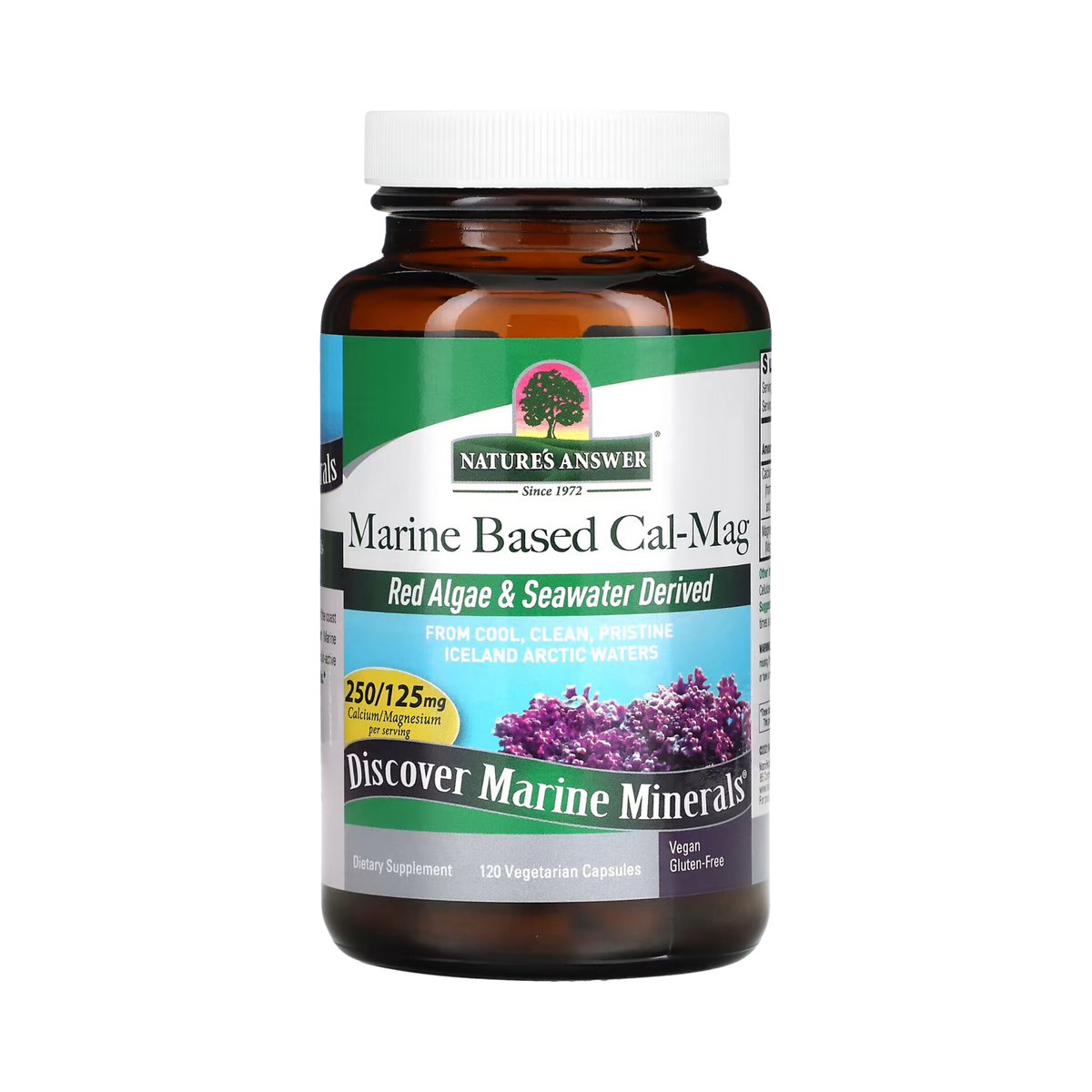 Nature's Answer - Marine Based Cal-Mag, 120 Vegetarian Capsules