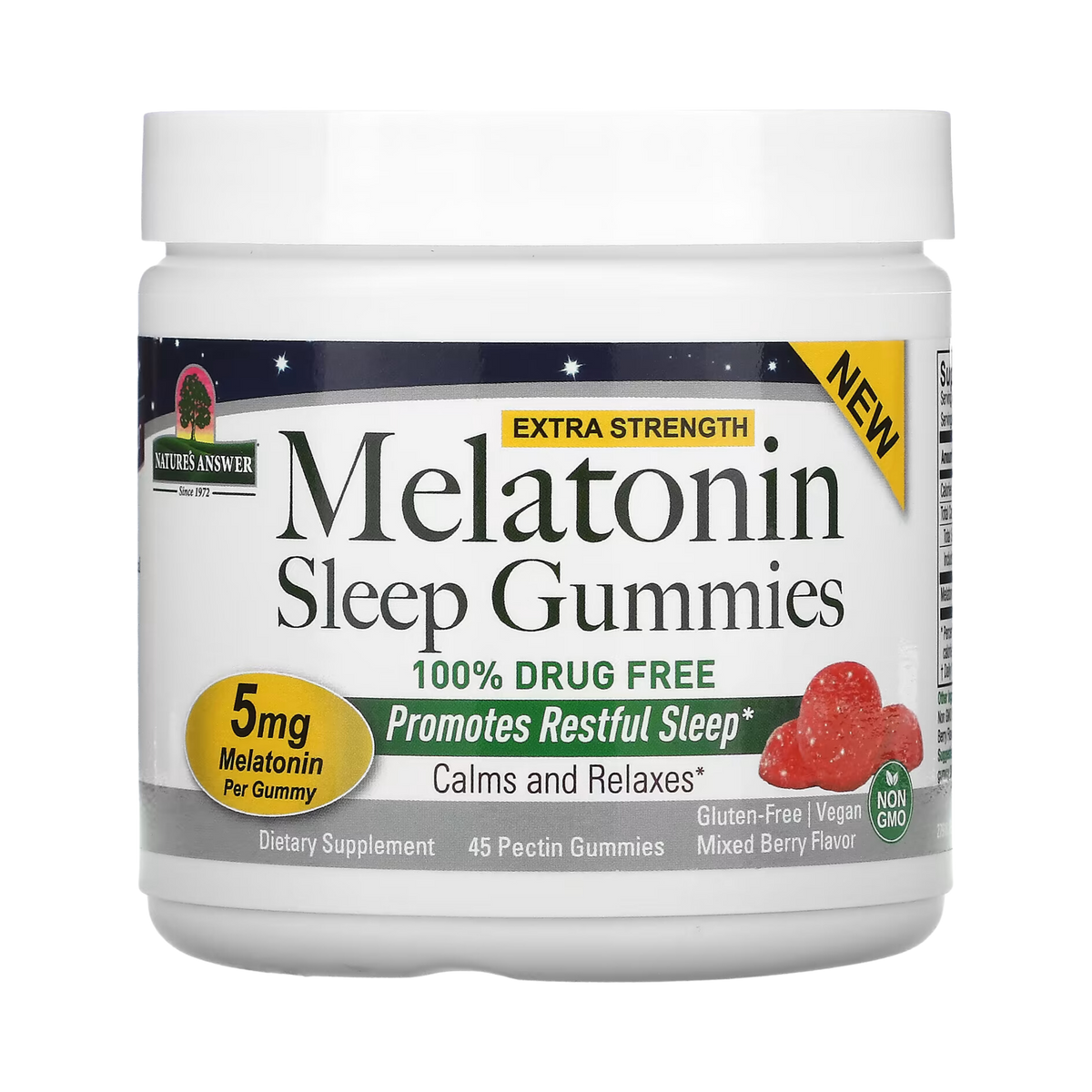 Nature's Answer - Melatonin Sleep Gummies, 45 Pectin Gummies