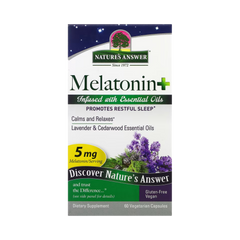 Nature's Answer -  Melatonin+, 5 mg, 60 Vegetarian Capsules