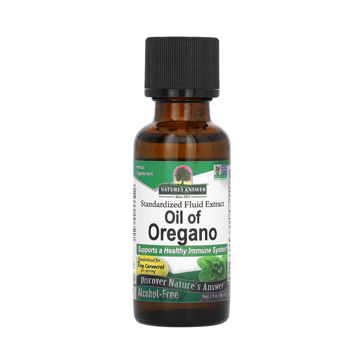 Nature's Answer - Oil of Oregano Leaf, Alcohol-Free, 1 OZ