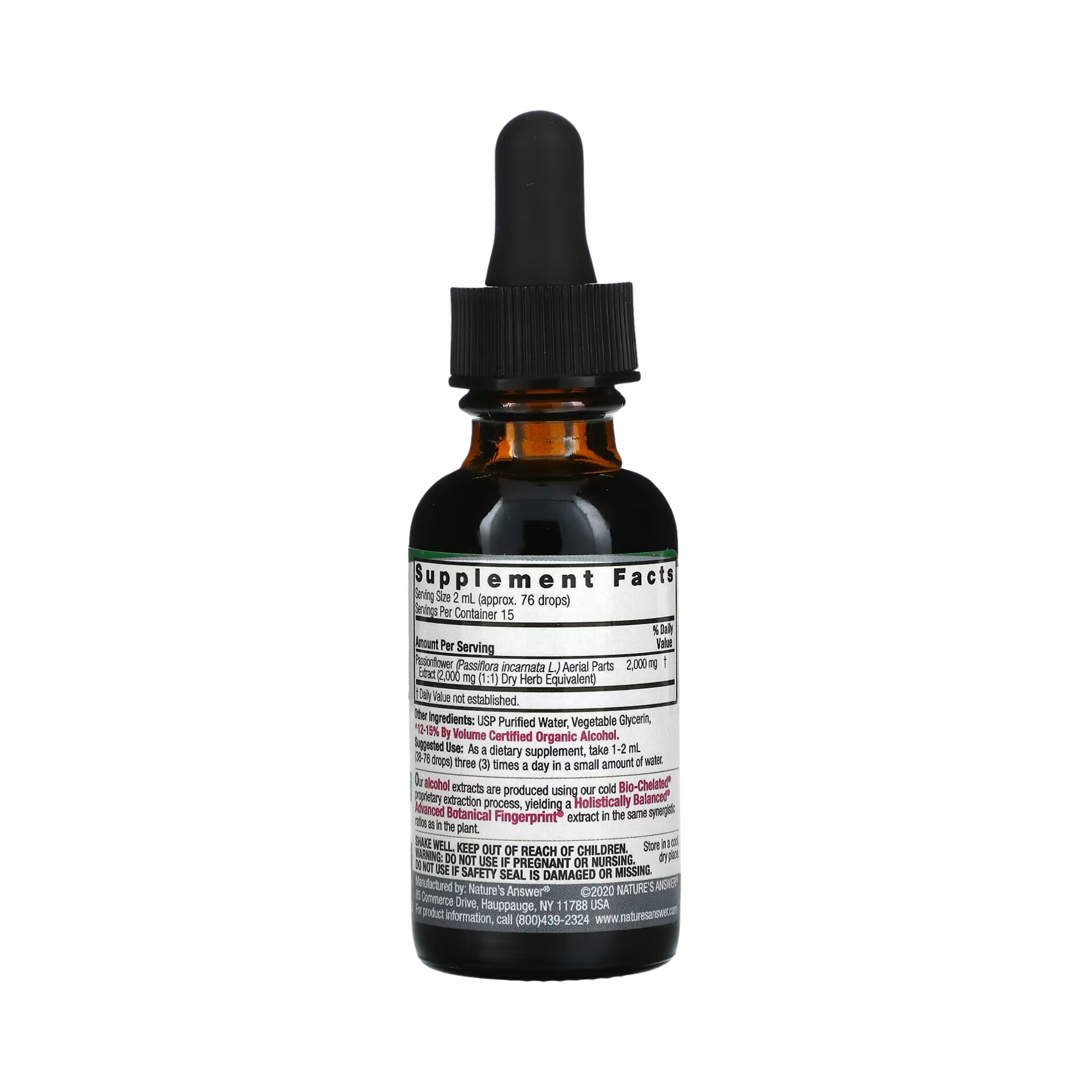 Nature’s Answer - Passion Flower Extract, 1 Oz