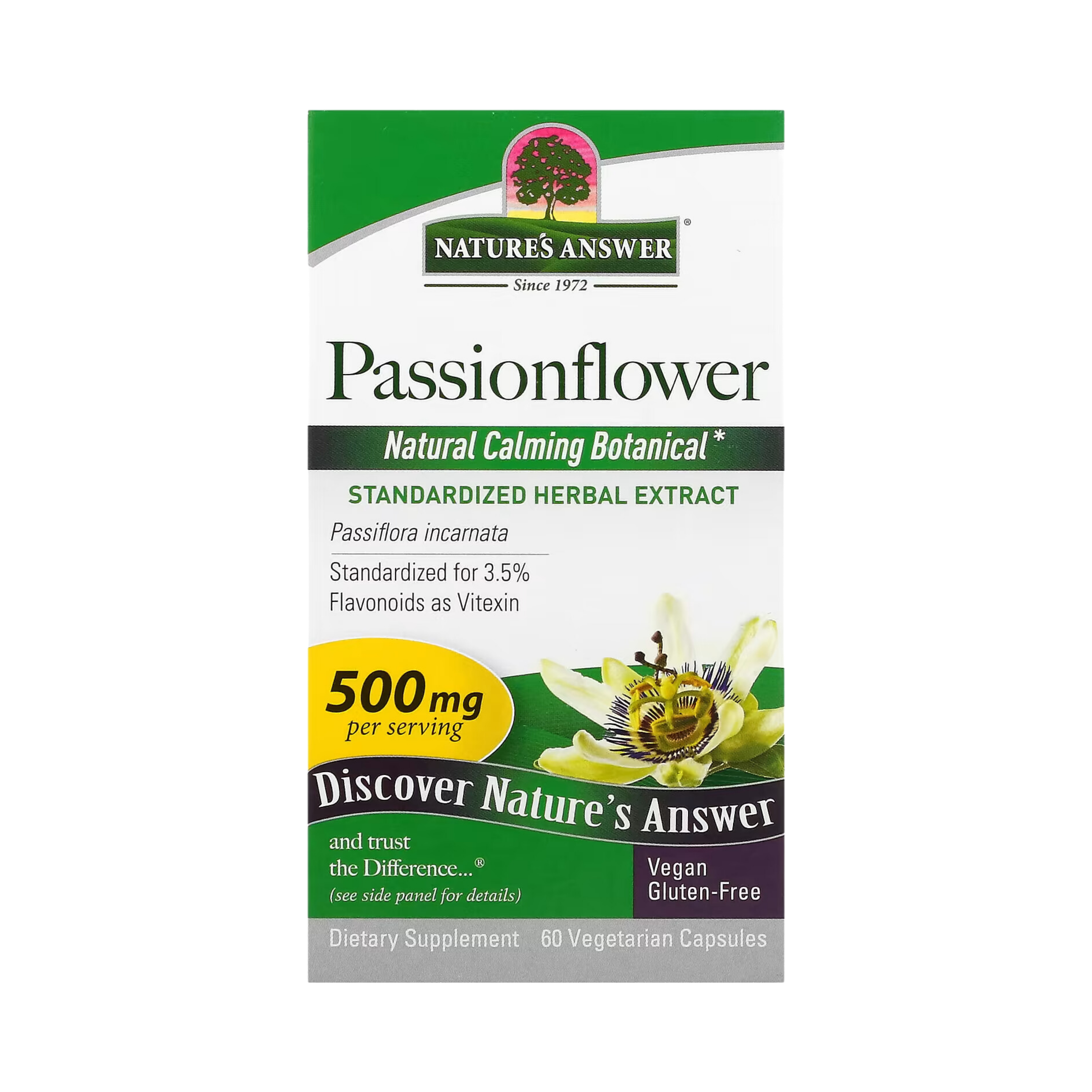 Nature’s Answer - Passion Flower Standardized, 60 Capsules