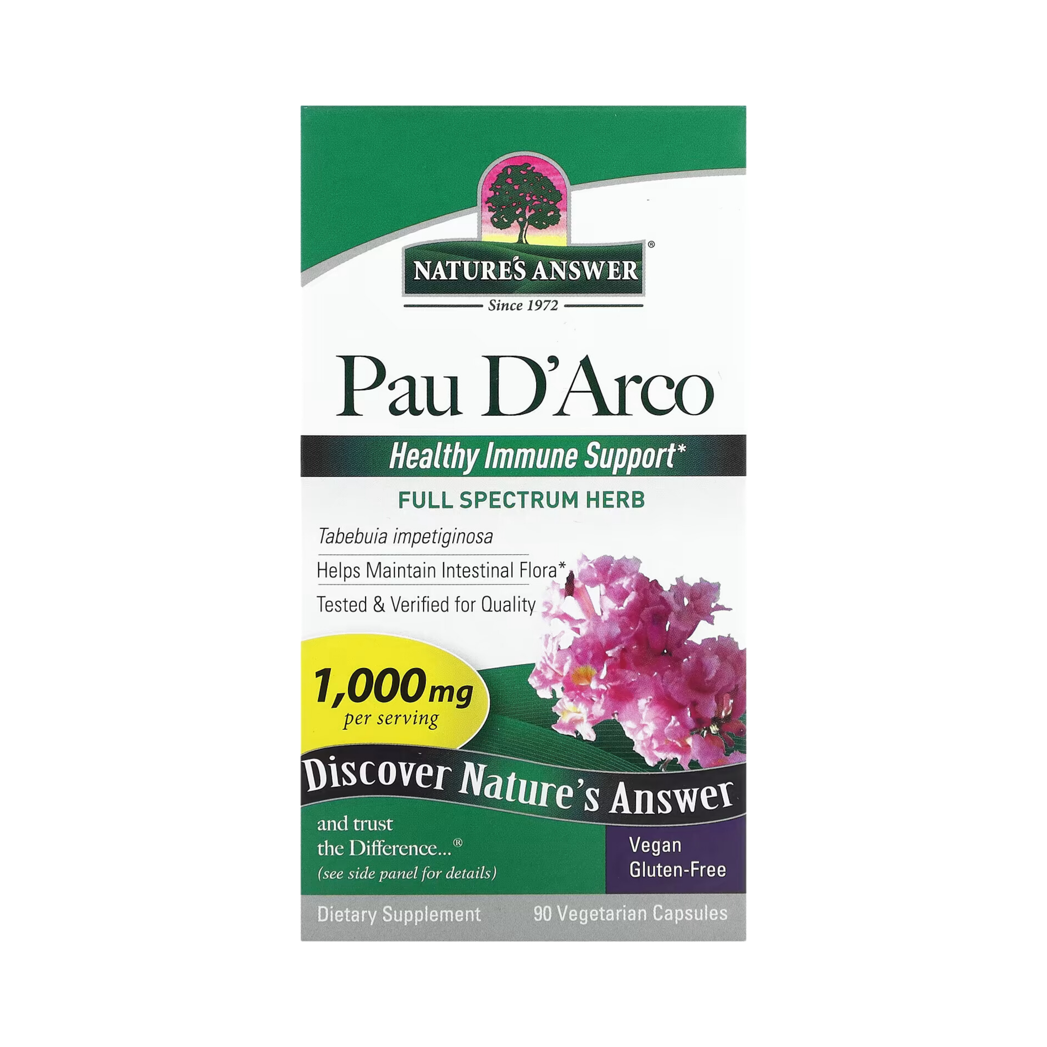 Nature’s Answer - Pau D'Arco Inner Bark, 90 Capsules