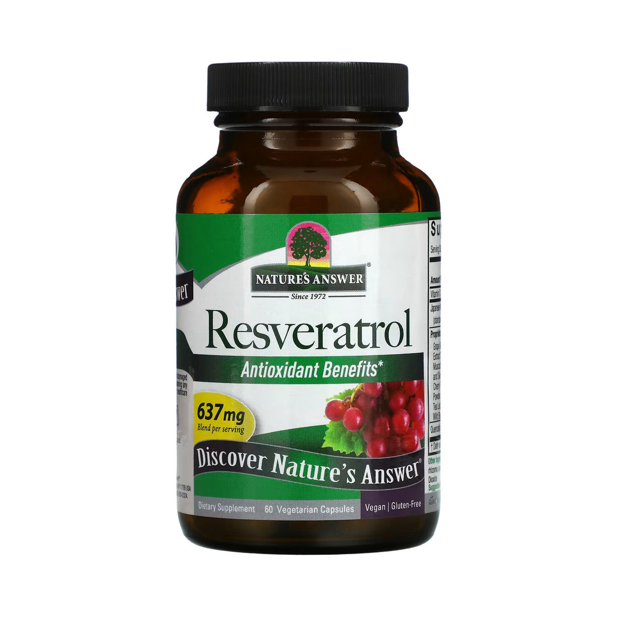 Nature’s Answer -  Resveratrol 250 mg, 60 Capsules