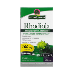 Nature’s Answer - Rhodiola Standardized Root Extract, 60 Capsules