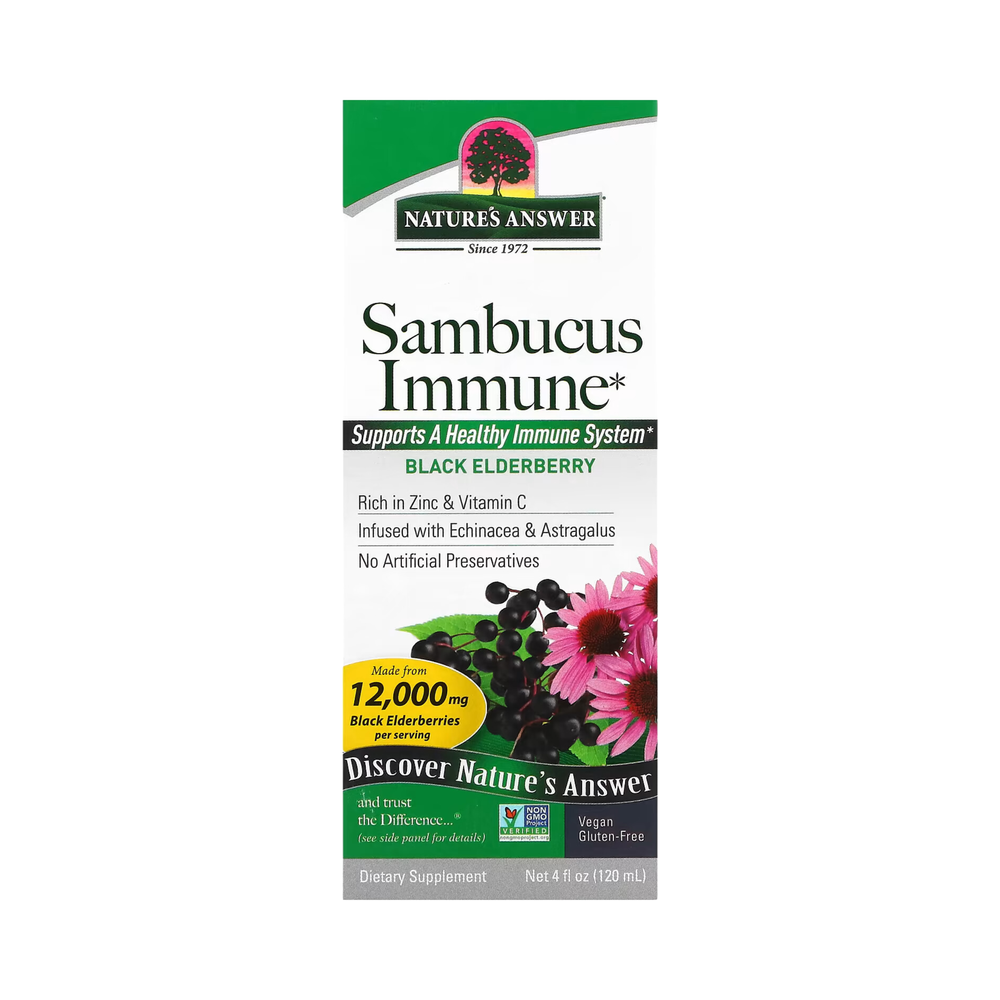 Nature’s Answer - Sambucus Immune Support, 4 Oz