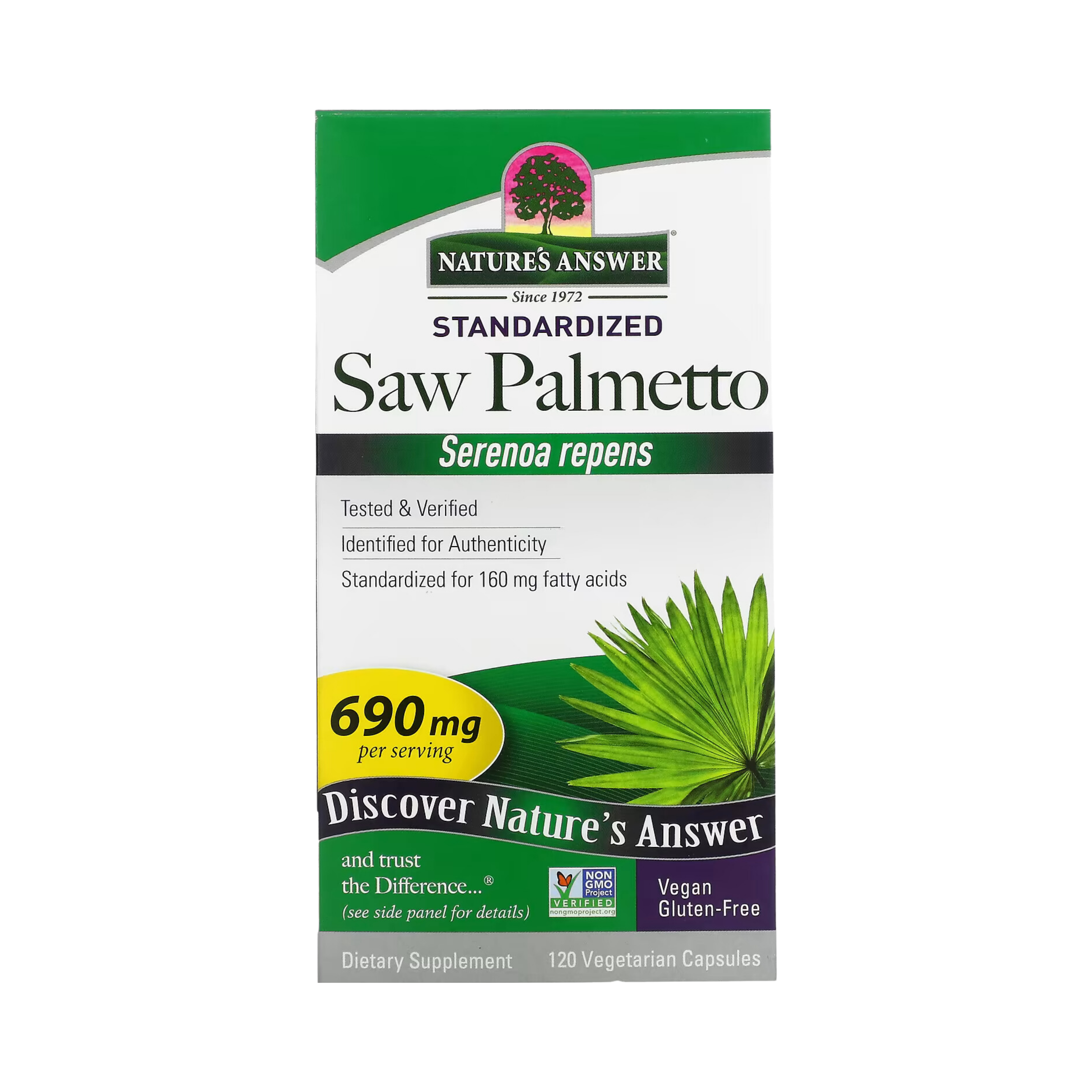 Nature’s Answer - Saw Palmetto Berry Extract, 120 Capsules