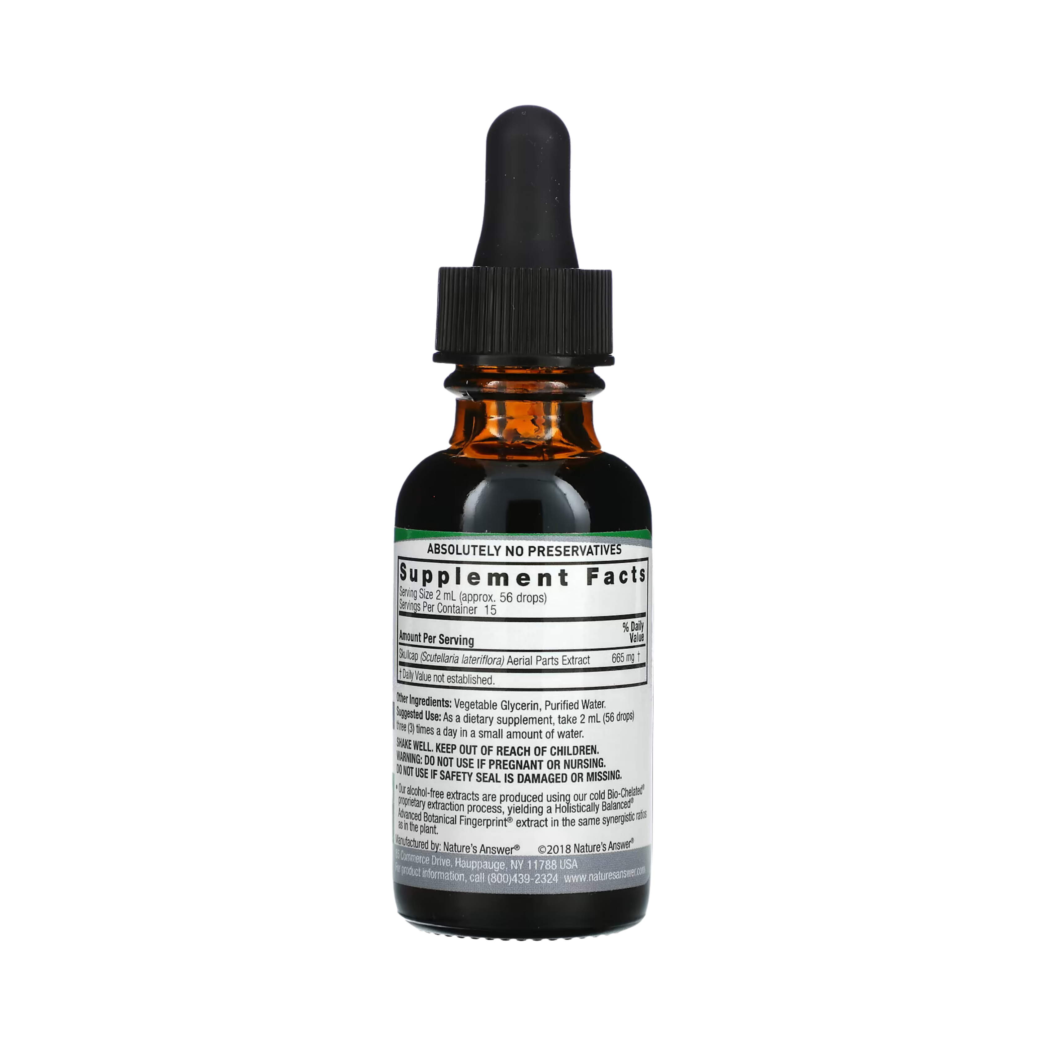 Nature’s Answer - Skullcap Herb Alcohol Free Extract, 1 Oz