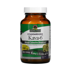 Nature's Answer - Standardized Kava-6 , 90 Vegetarian Capsules