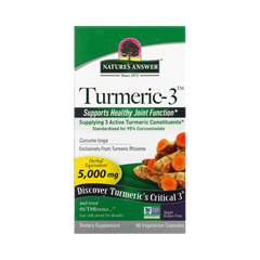 Nature's Answer - Turmeric-3, 90 Vegetarian Capsules