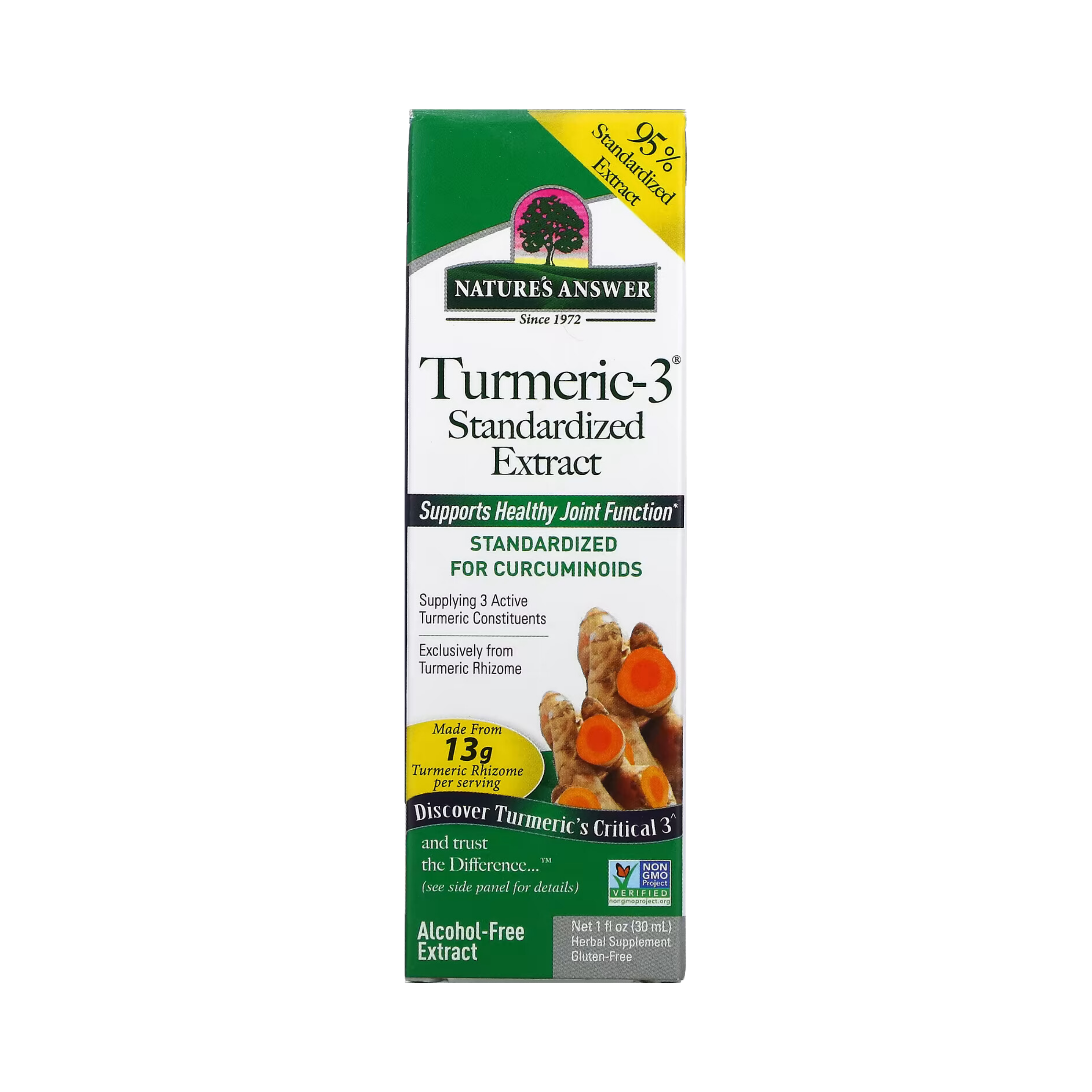 Nature's Answer - Turmeric-3, Alcohol-Free, 1 OZ