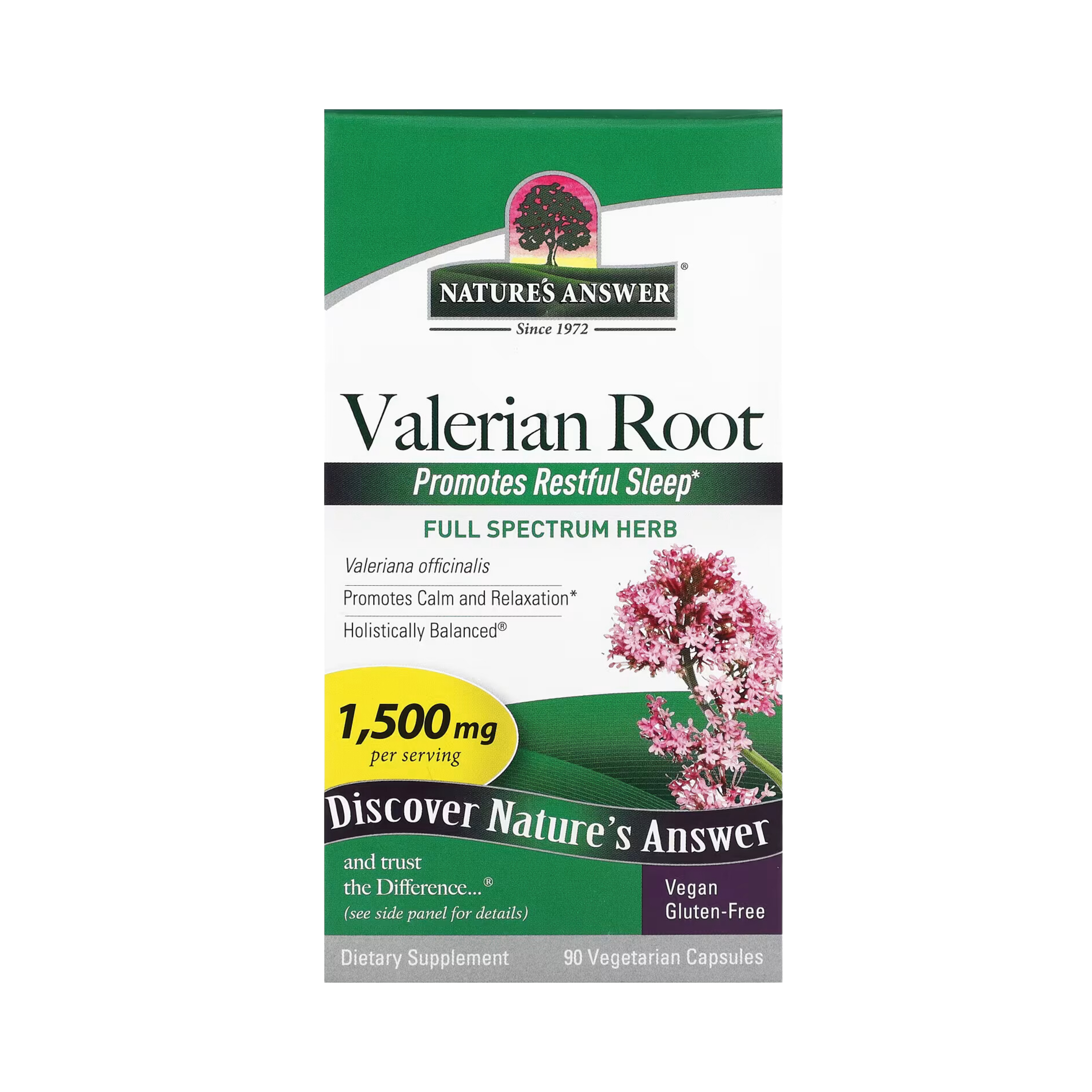 Nature's Answer - Valerian, 90 Vegetarian Capsules