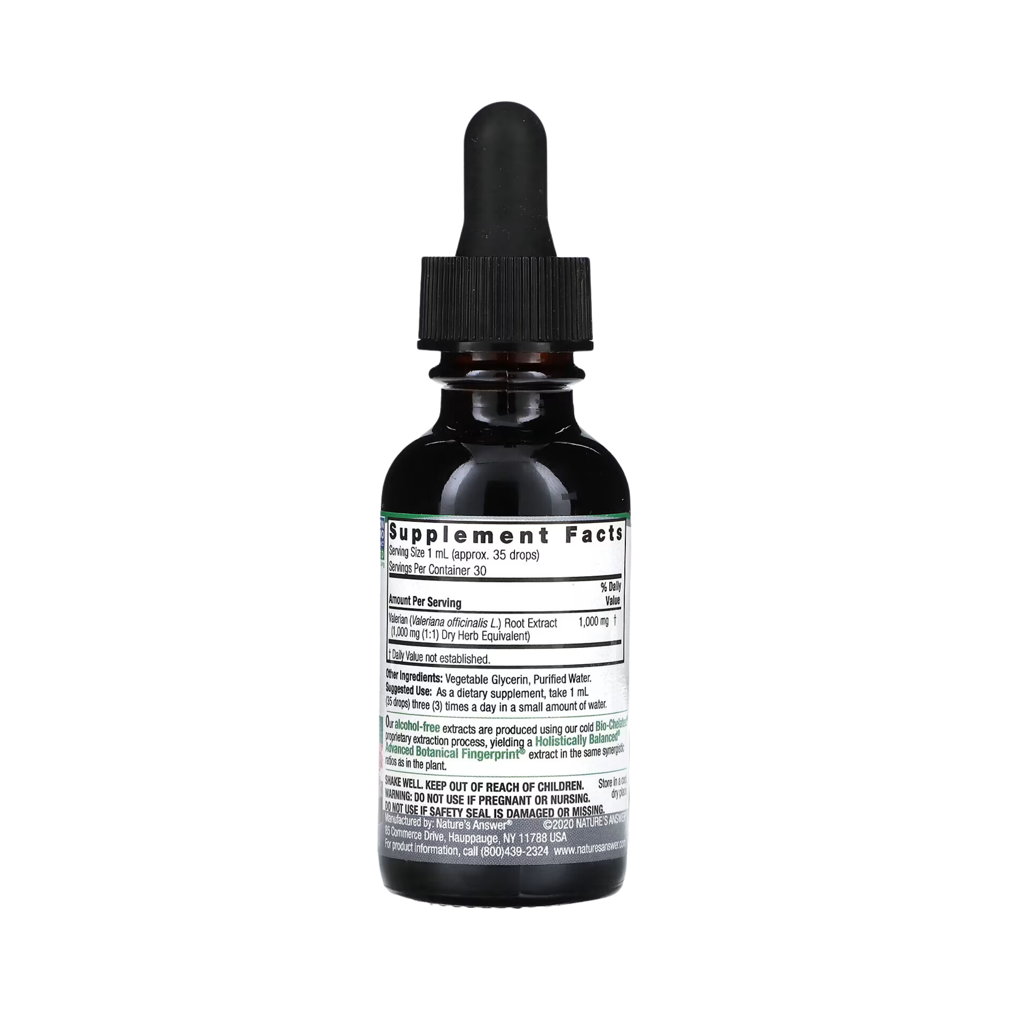 Nature's Answer - VALERIAN ROOT LIQUID EXTRACT 1OZ ALCOHOL FREE