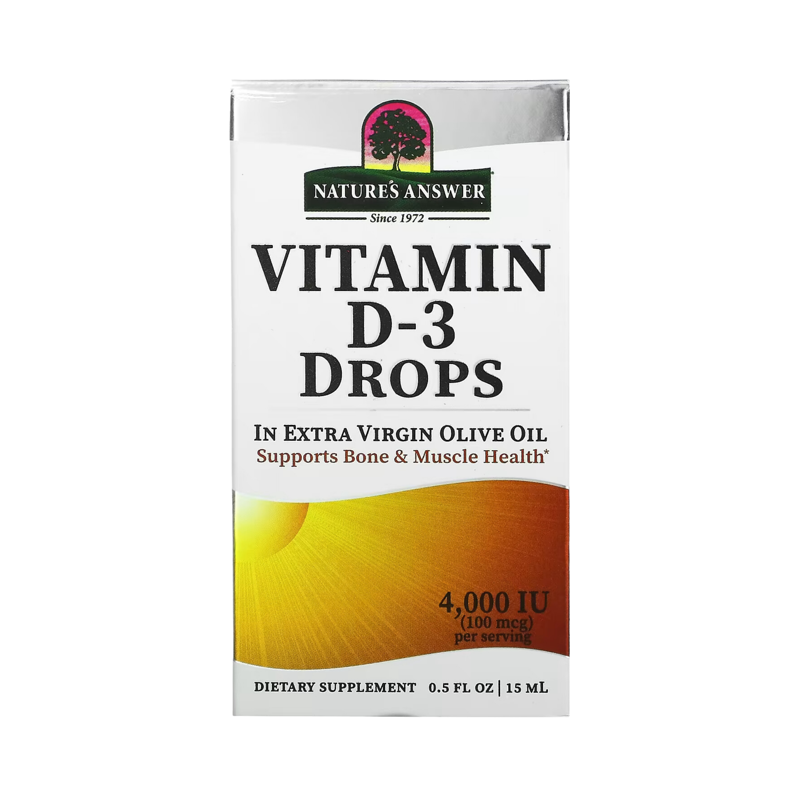 Nature’s Answer - Vitamin D-3 Drops 4000 IU, 0.5 Oz