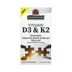 Nature's Answer - Vitamin D3 & K2, 0.5 OZ