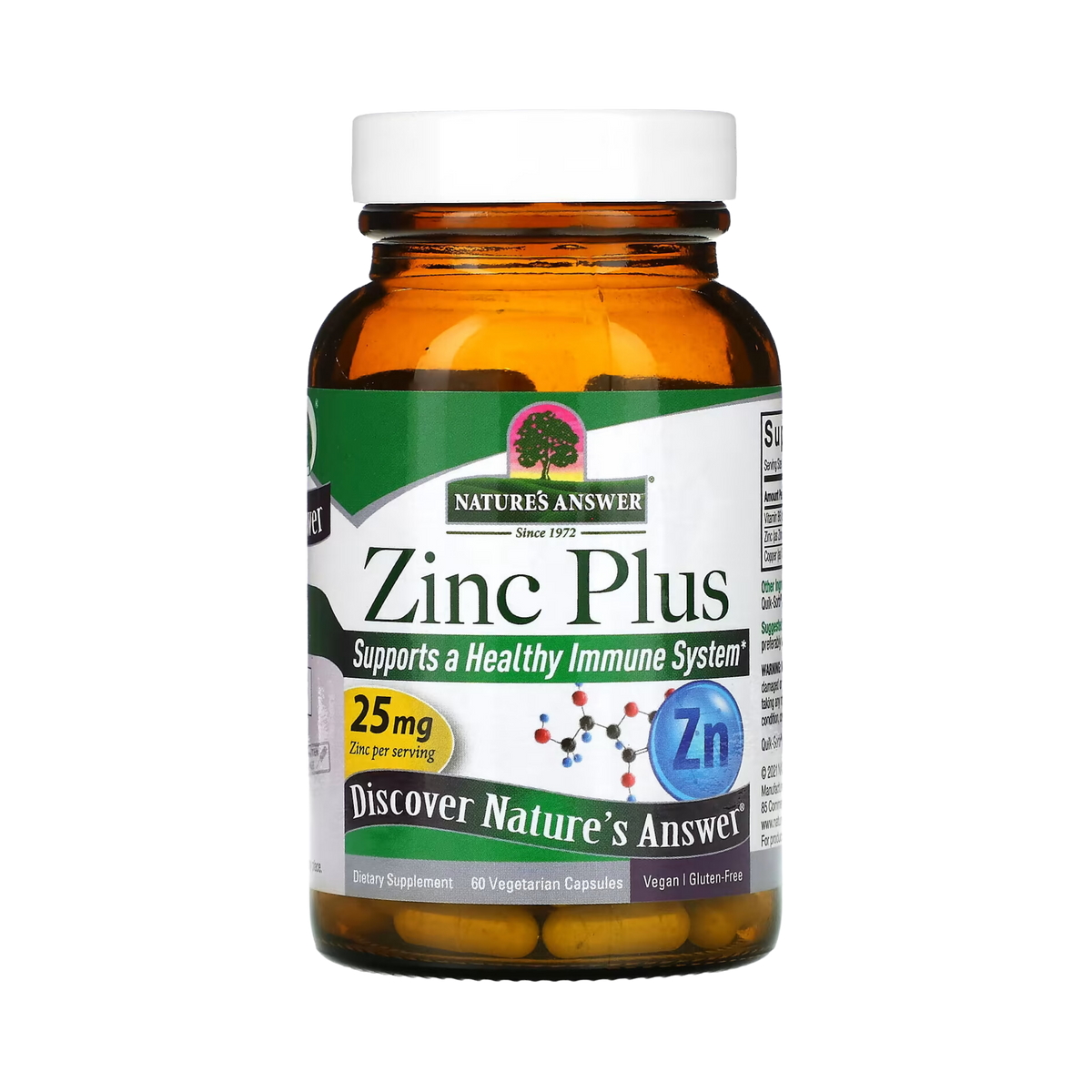 Nature's Answer - Zinc Plus, 60 Vegetarian Capsules