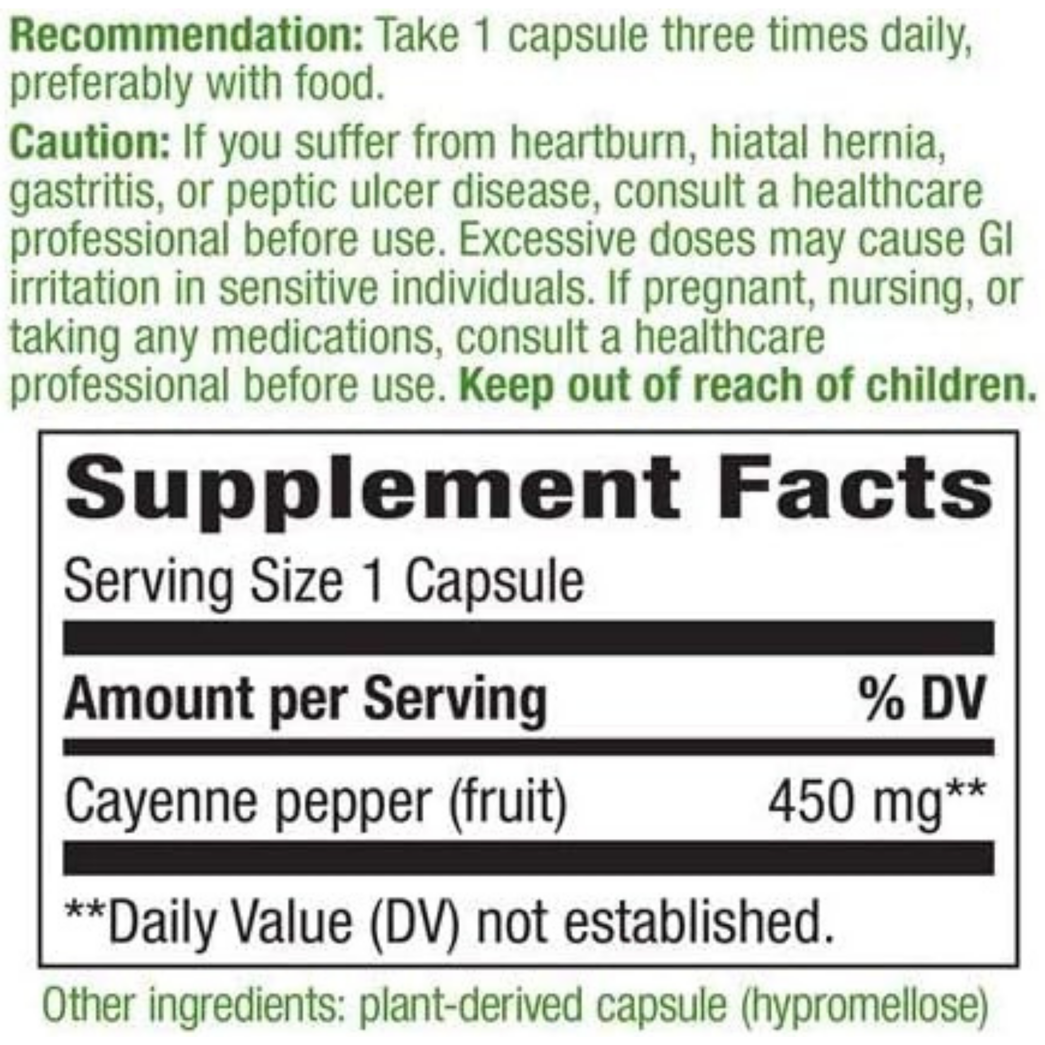 Nature's Way, Cayenne Fruit, 100 Capsules