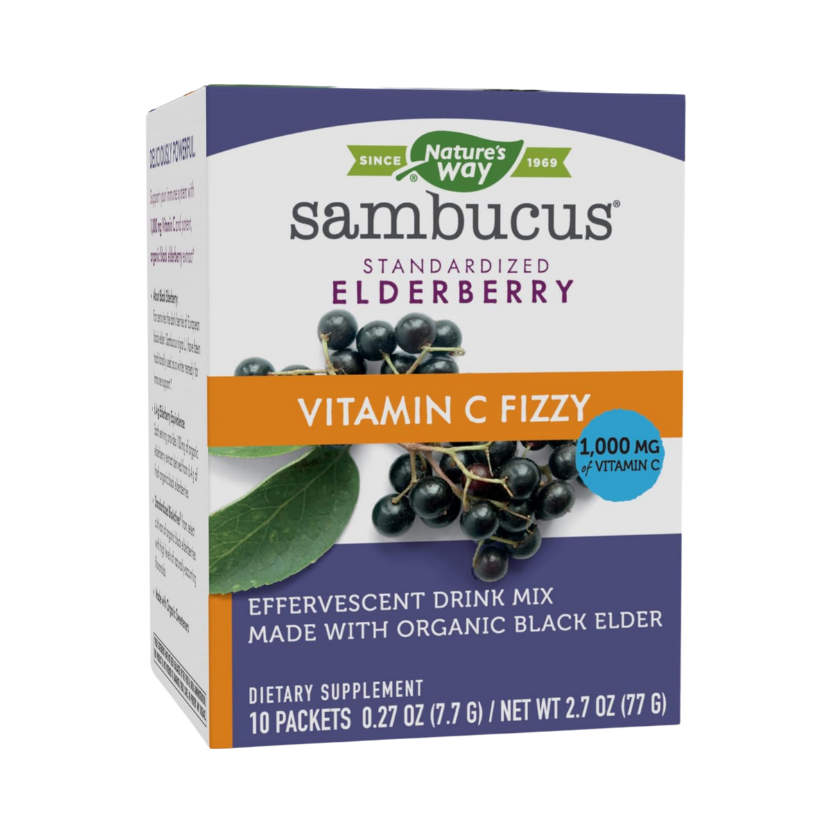 Nature's Way, Sambucus Vitamin C Fizzy, 10 Packets