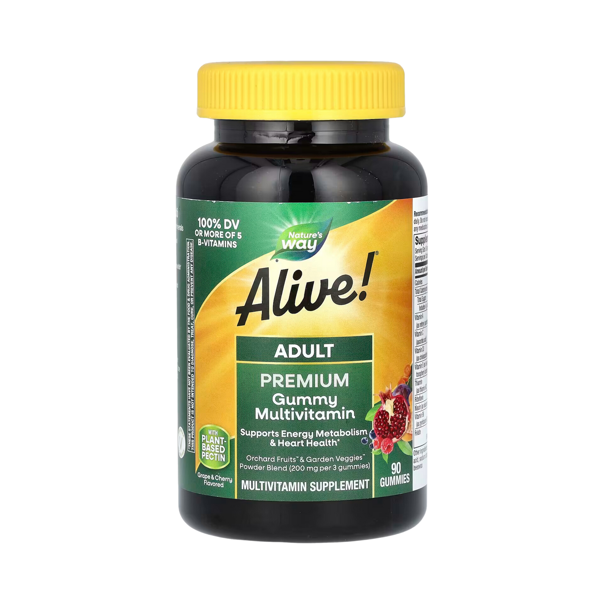 Nature's Way, Alive! Adult Premium Multivitamin Gummies, 90 Capsules