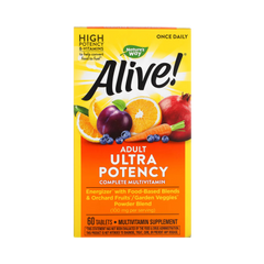 Nature's Way, Alive! Adult Ultra Potency Complete Multivitamin, 60 Tablets