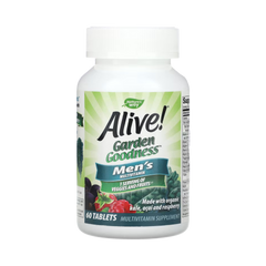 Nature's Way, Alive! Garden Goodness Men's Multivitamin, 60 Tablets