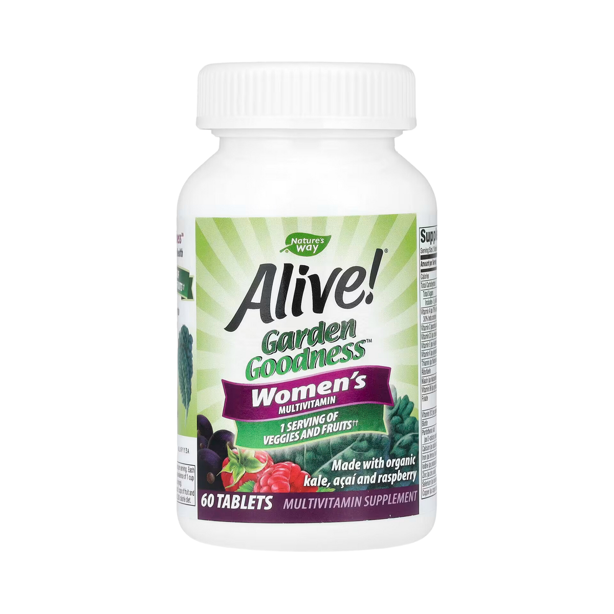 Nature's Way, Alive! Garden Goodness Women's Multivitamin, 60 Tablets