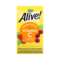 Nature's Way, Alive! Vitamin C, 120 Capsules