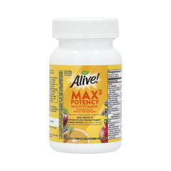 Nature's Way, Alive! Max3 Potency Multivitamin,No Iron, 60 Capsules