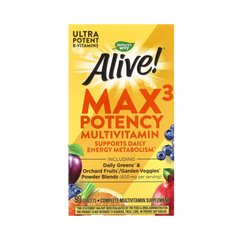 Nature's Way, Alive! Max3 Potency Multivitamin,No Iron, 90 Capsules