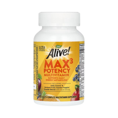 Nature's Way, Alive! Max3 Potency Multivitamin,No Iron, 90 Capsules