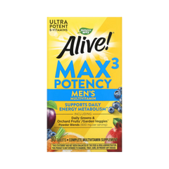 Nature's Way, Alive! Max3 Potency Multivitamin for Mens, 90 Tablets