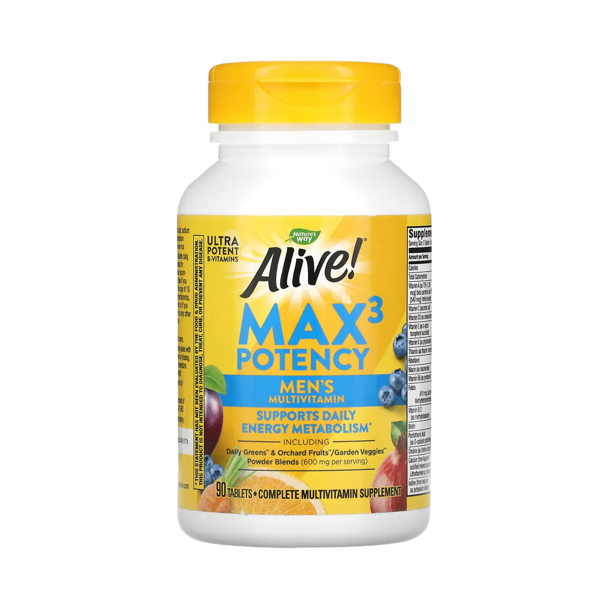 Nature's Way, Alive! Max3 Potency Multivitamin for Mens, 90 Tablets