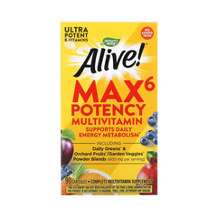 Nature's Way, Alive! Max6 Potency Multivitamin, No Added Iron, 90 Capsules