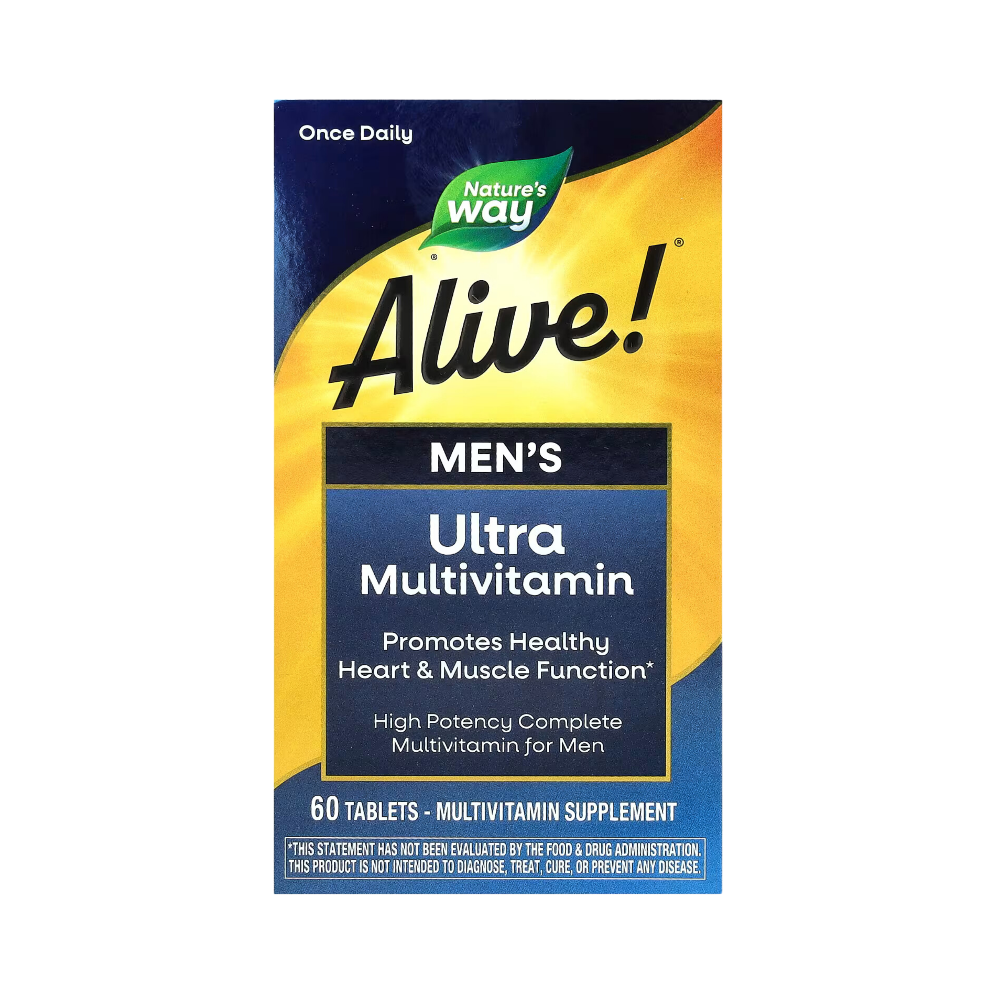 Nature's Way, Alive! Men’s Ultra Potency Multivitamin, 60 Tablets