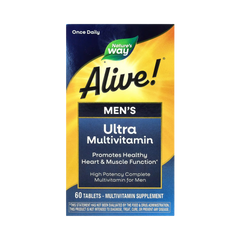 Nature's Way, Alive! Men’s Ultra Potency Multivitamin, 60 Tablets