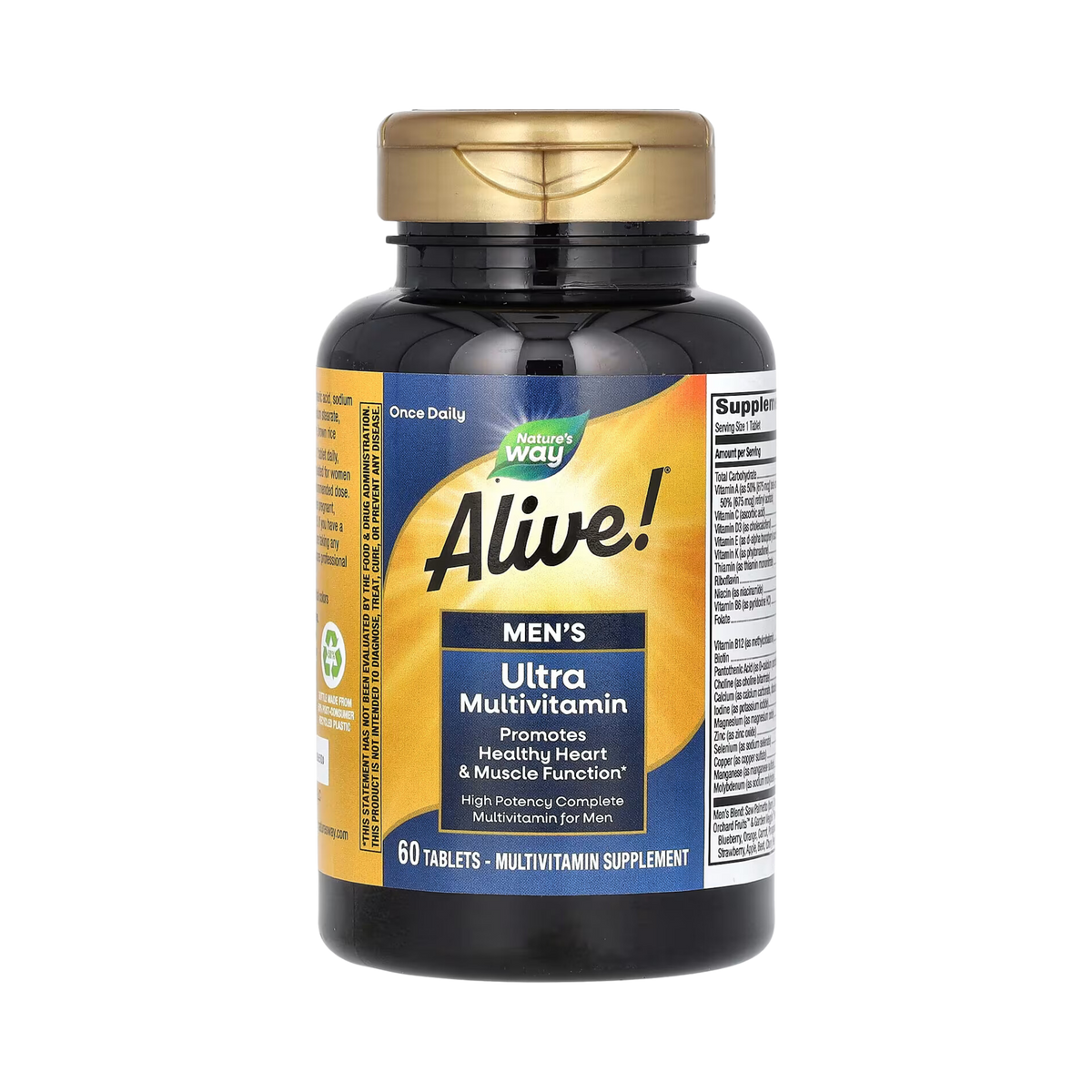 Nature's Way, Alive! Men’s Ultra Potency Multivitamin, 60 Tablets