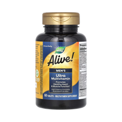 Nature's Way, Alive! Men’s Ultra Potency Multivitamin, 60 Tablets