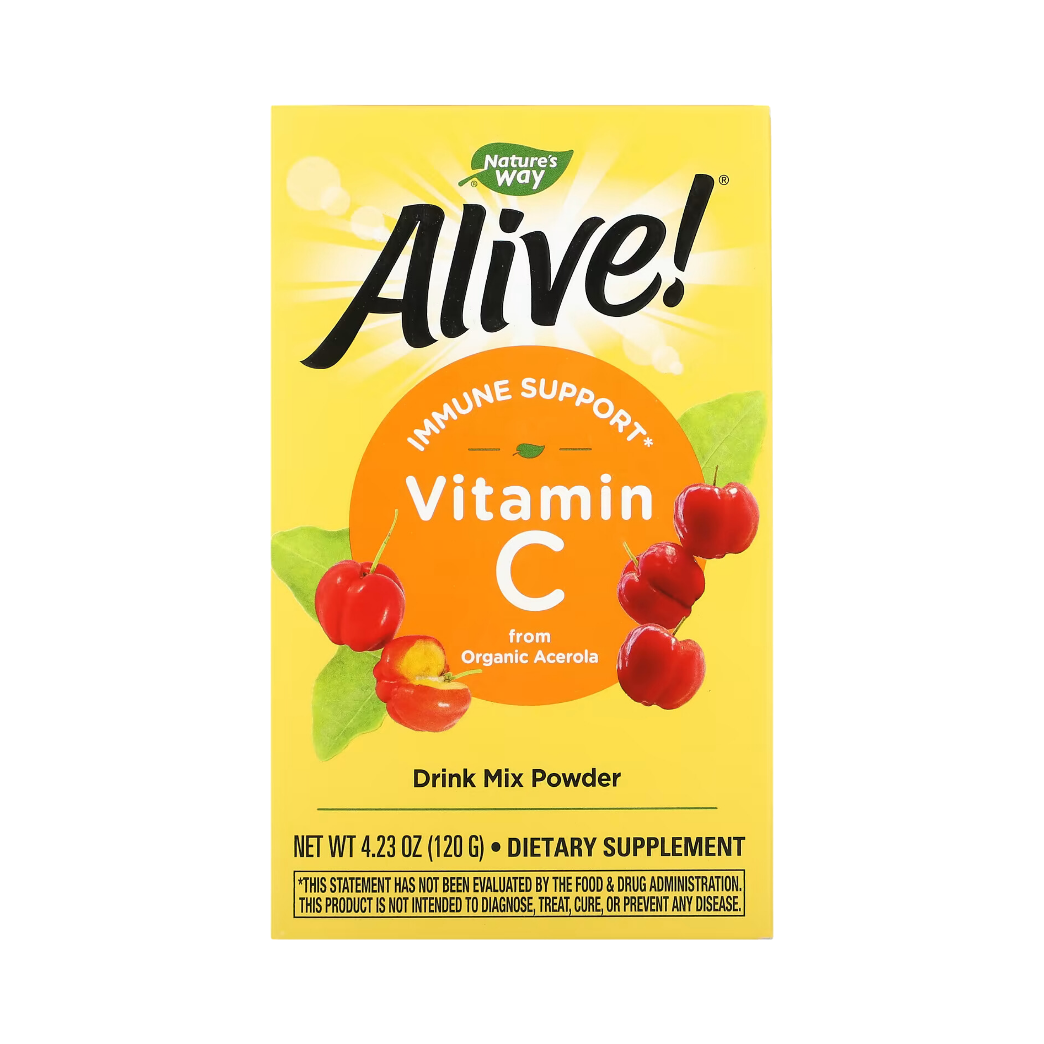 Nature's Way, Alive! Vitamin C Drink Mix Powder, 120 Gm